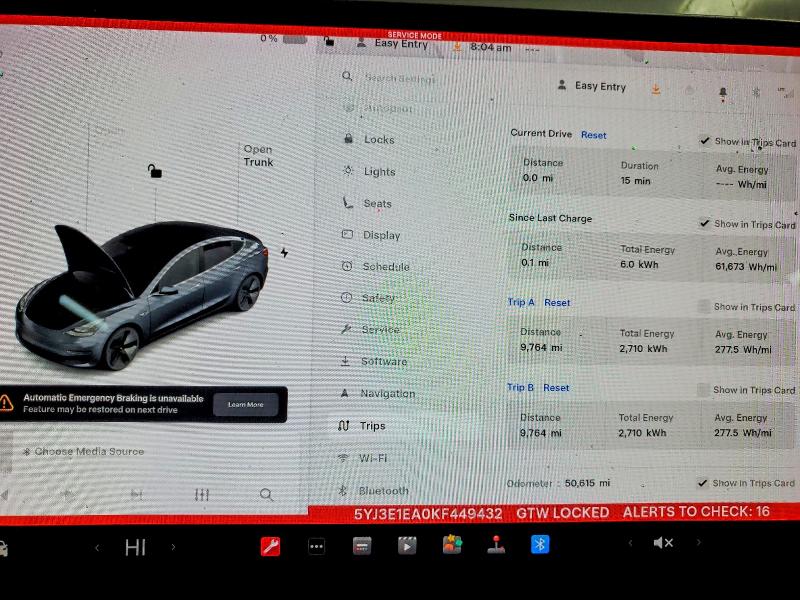 Photo 9 from auction – 2019 TESLA MODEL 3 with VIN 5YJ3E1EA0KF449432