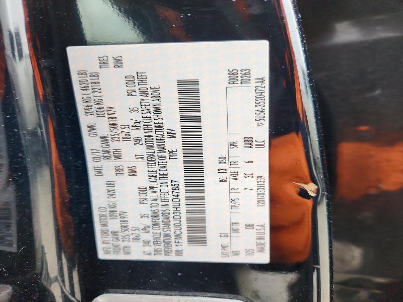 Photo 14 from auction – 2017 FORD ESCAPE with VIN 1FMCU0JD3HUD47857