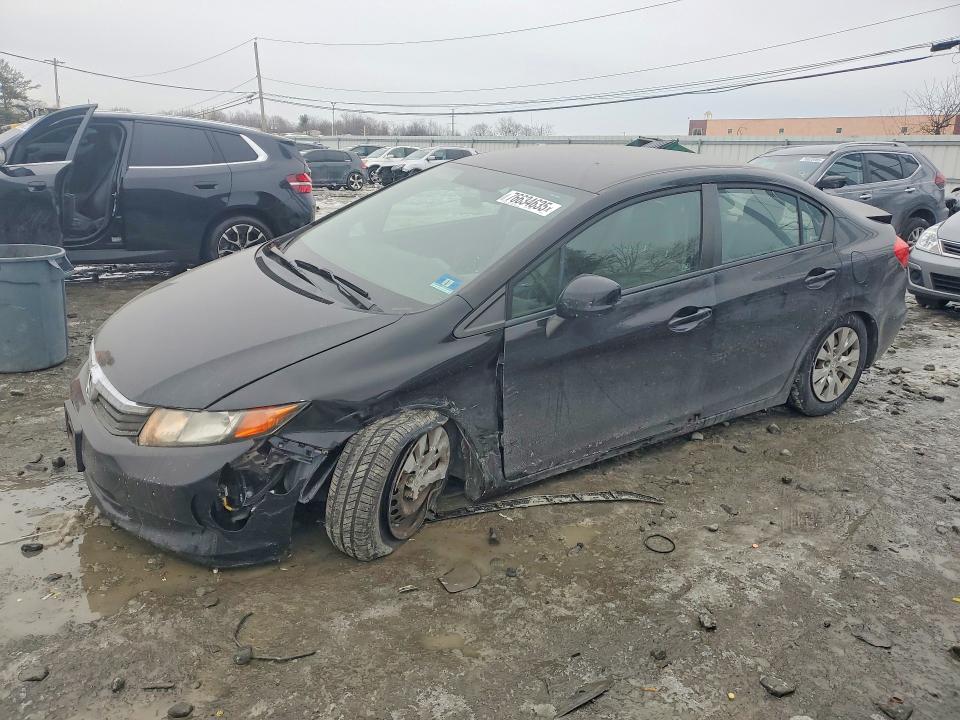 HONDA CIVIC LX 2012 with VIN 2HGFB2F54CH327537 - Photo from auction