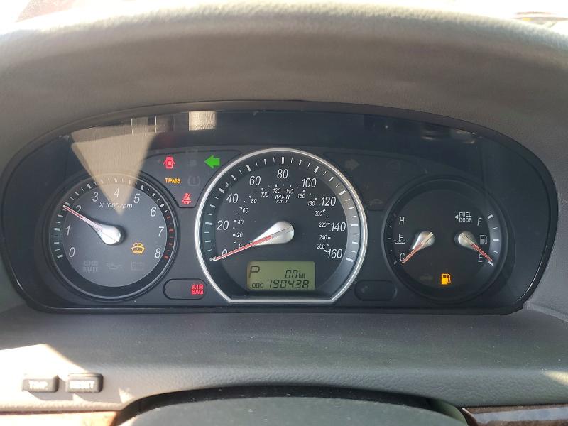 Photo 9 from auction – 2008 HYUNDAI SONATA SE with VIN 5NPEU46F68H300492