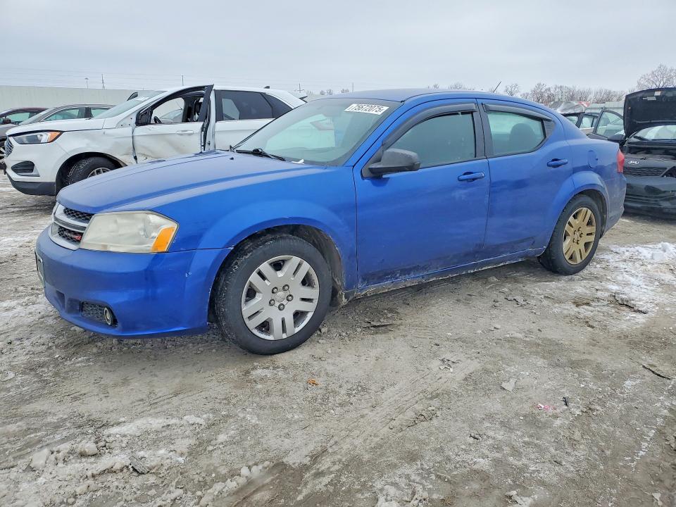 DODGE AVENGER SE 2012 with VIN 1C3CDZAB5CN331576 - Photo from auction