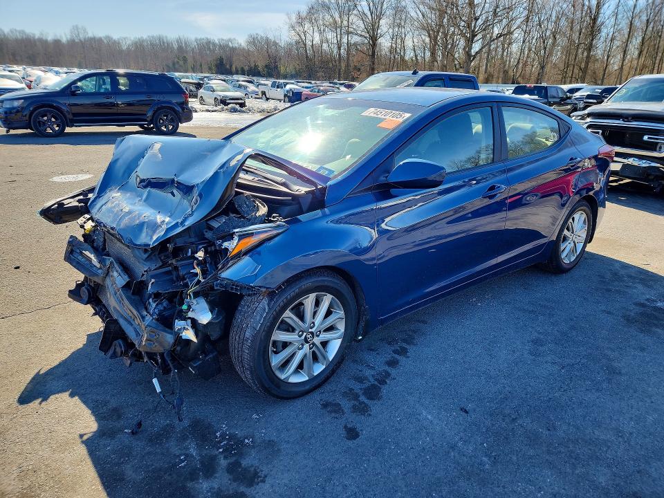 HYUNDAI ELANTRA 2015 with VIN KMHDH4AEXFU453521 - Photo from auction