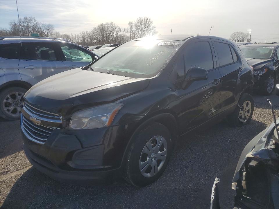 CHEVROLET TRAX 2016 with VIN KL7CJKSB9GB627991 - Photo from auction