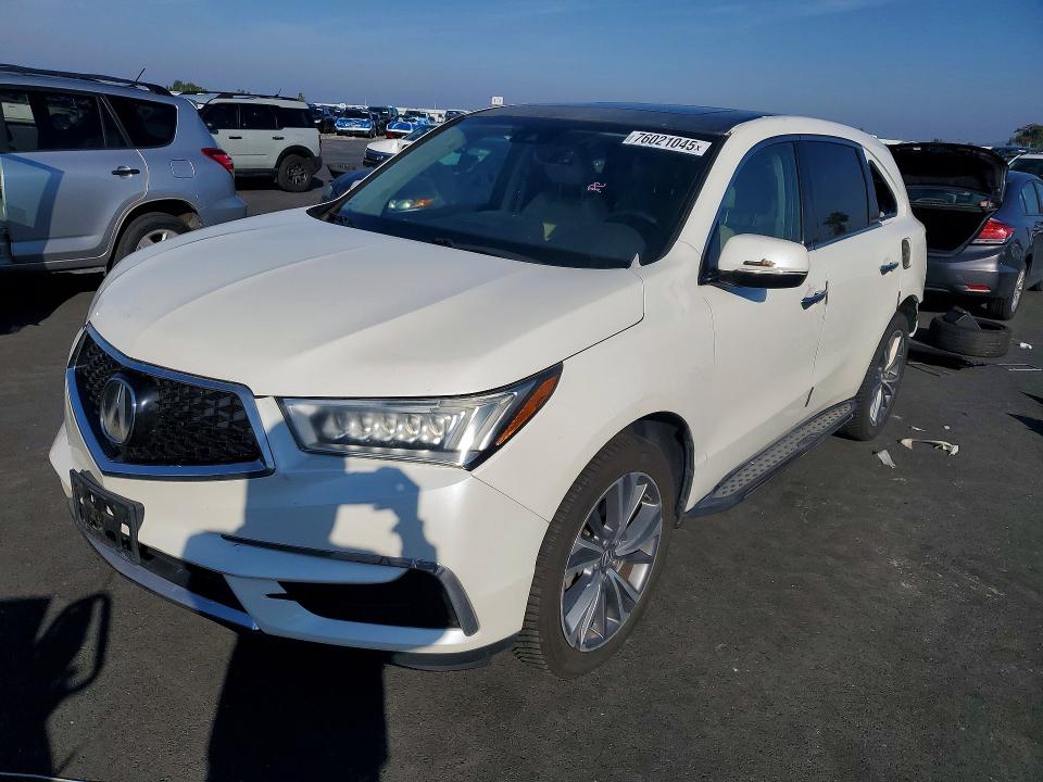 ACURA MDX TECHNO 2017 con VIN 5FRYD4H50HB018489 - Foto de la subasta