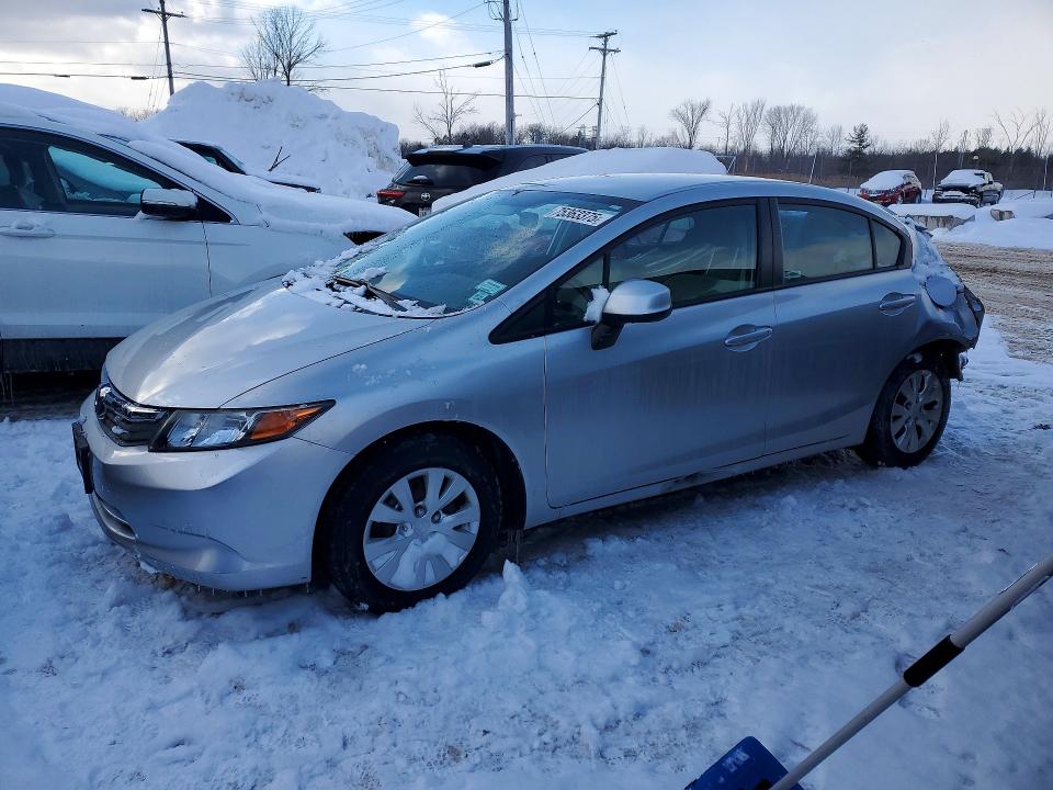 HONDA CIVIC LX 2012 with VIN 2HGFB2F5XCH574691 - Photo from auction