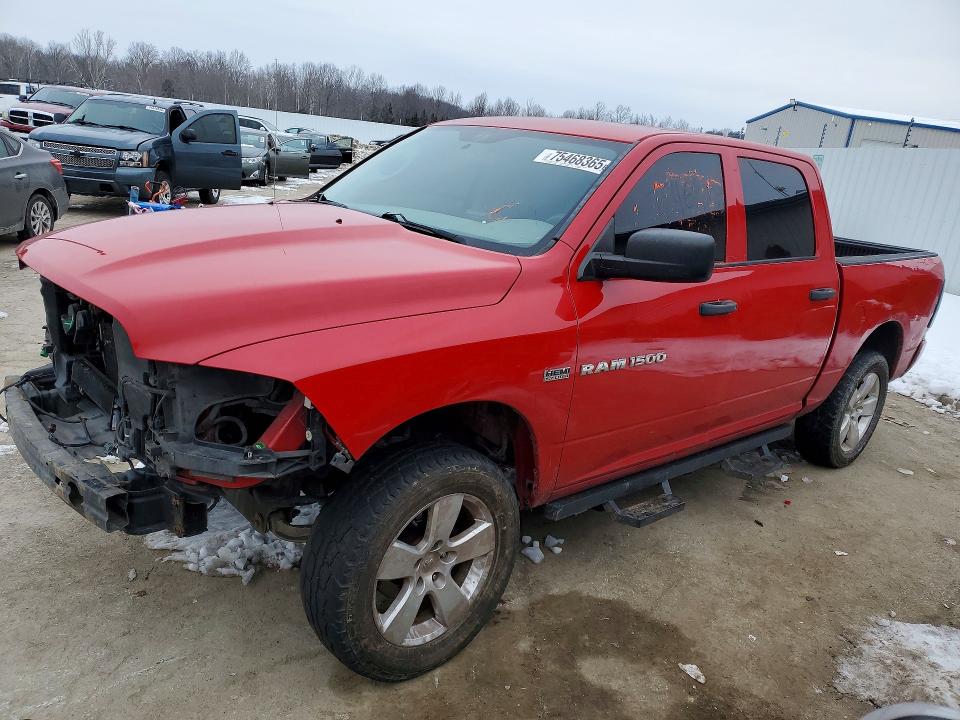 DODGE RAM 1500 2012 with VIN 1C6RD7KT4CS199808 - Photo from auction