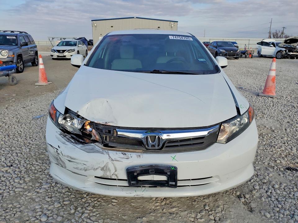 Photo 5 from auction – 2012 HONDA CIVIC HF with VIN 2HGFB2F66CH549229