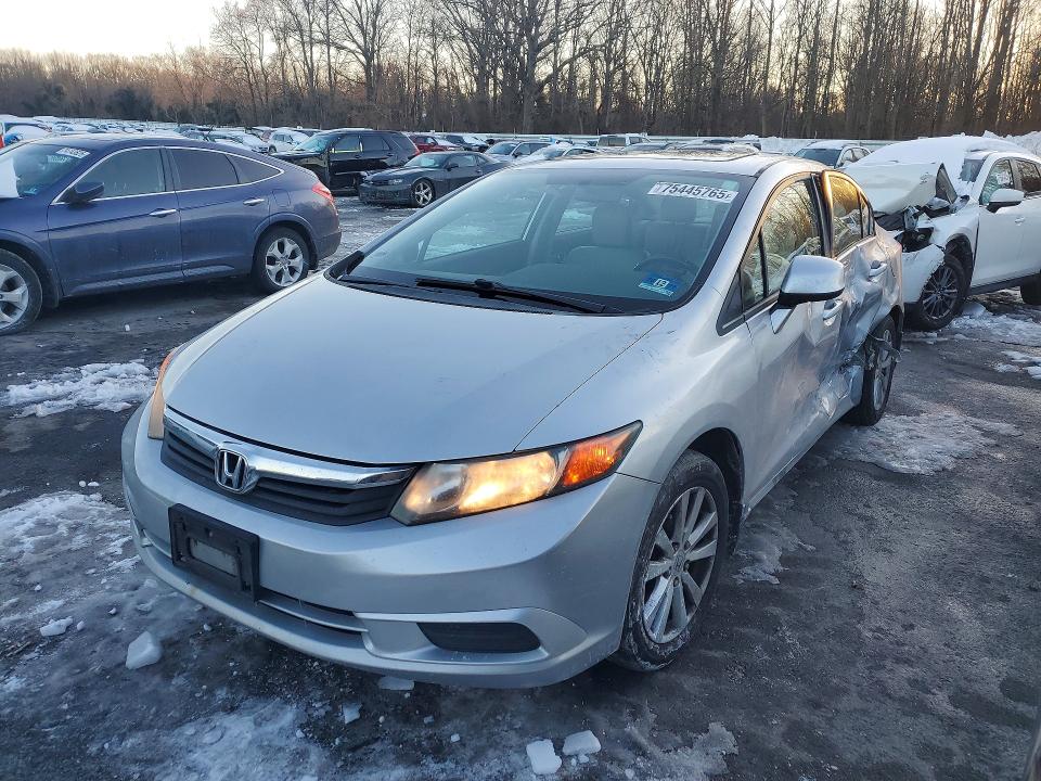 HONDA CIVIC EXL 2012 with VIN 19XFB2F92CE379570 - Photo from auction