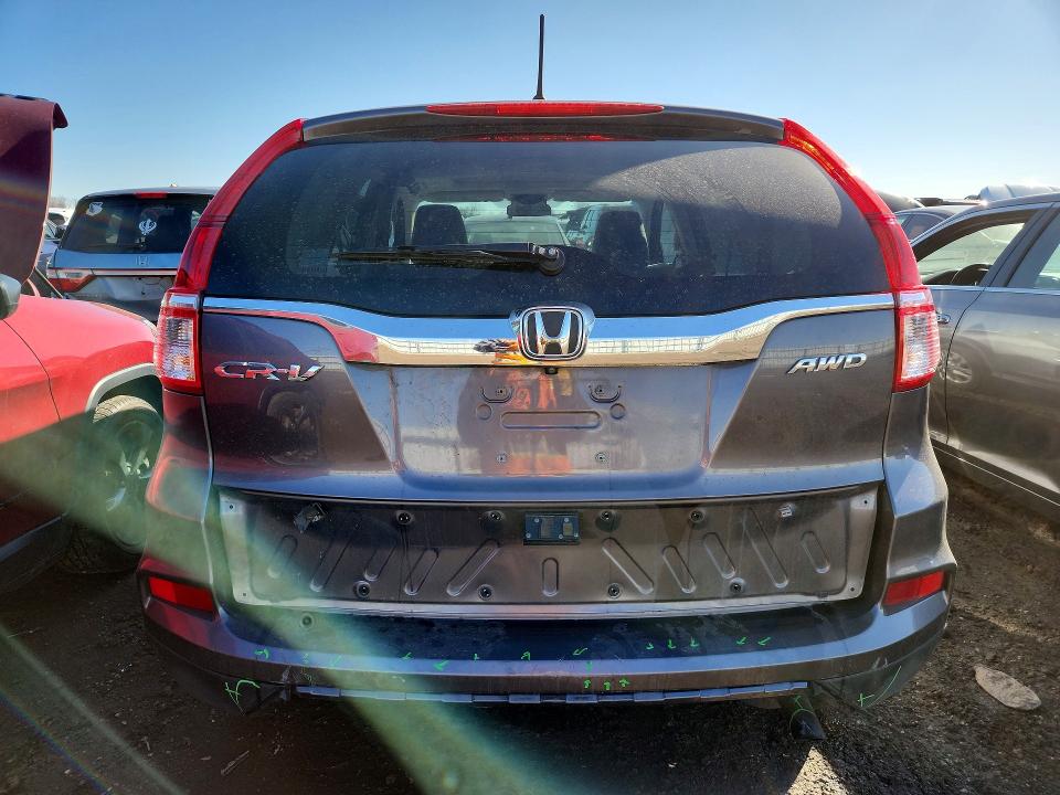 Photo 6 from auction – 2016 HONDA CR-V EX with VIN 5J6RM4H58GL023192
