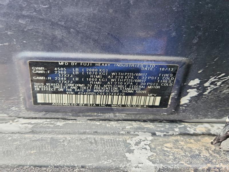 Снимка 14 от търг – 2014 SUBARU OUTBACK 2. с VIN 4S4BRBLC6E3240428