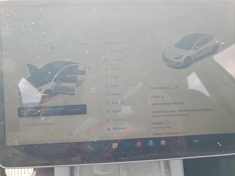 Photo 9 from auction – 2023 TESLA MODEL 3 with VIN 5YJ3E1EA8PF503065