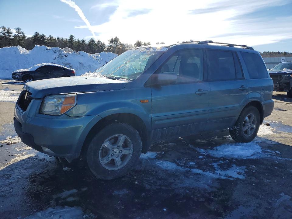HONDA PILOT EXL 2007 with VIN 5FNYF28507B013744 - Photo from auction