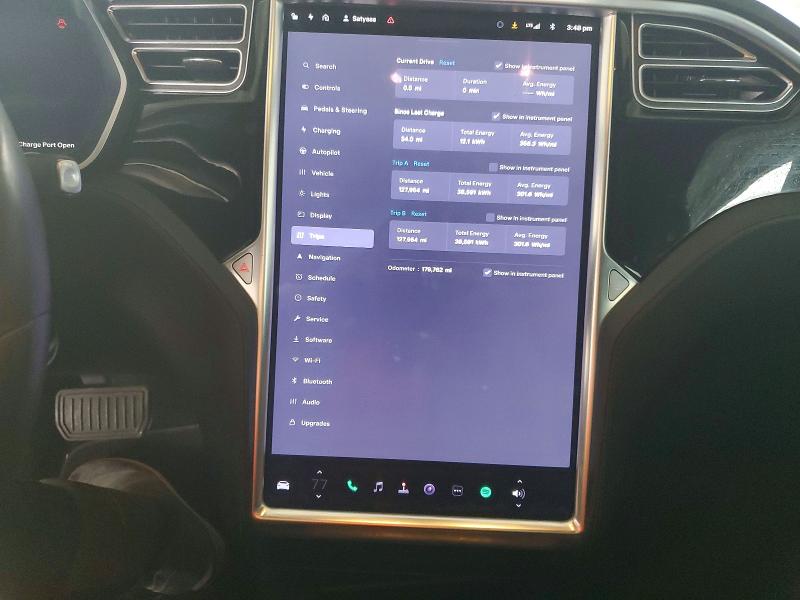 Photo 9 from auction – 2017 TESLA MODEL S with VIN 5YJSA1E16HF206806