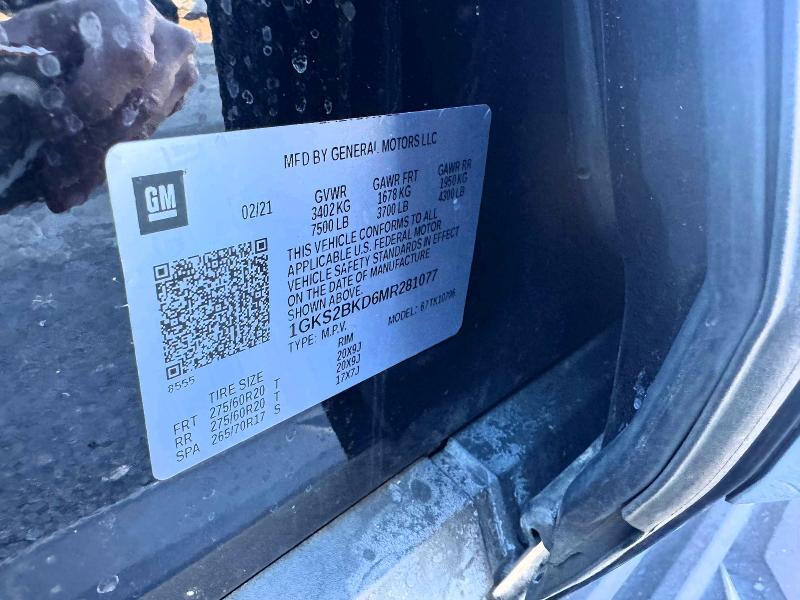 Photo 10 from auction – 2021 GMC YUKON with VIN 1GKS2BKD6MR281077