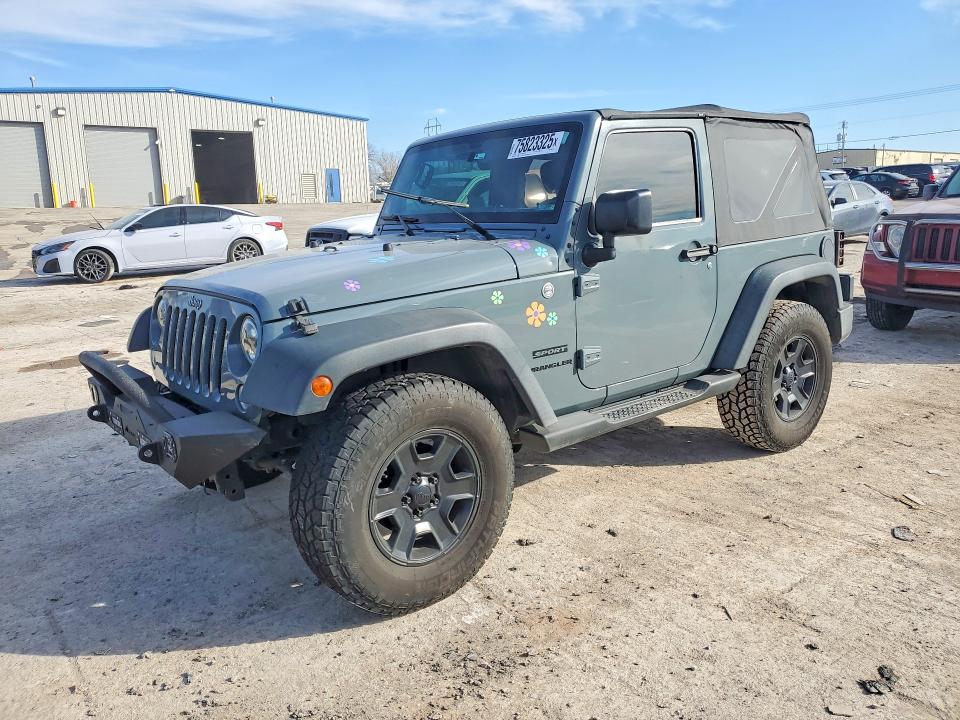 JEEP WRANGLER S 2015 with VIN 1C4AJWAG2FL699218 - Photo from auction