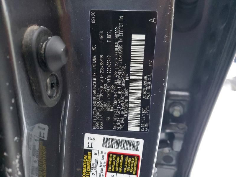Photo 14 from auction – 2021 TOYOTA HIGHLANDER with VIN 5TDBBRCH7MS516660