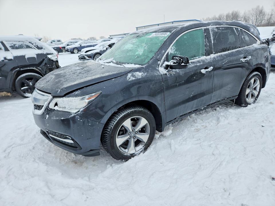 ACURA MDX 2015 with VIN 5FRYD4H21FB014664 - Photo from auction