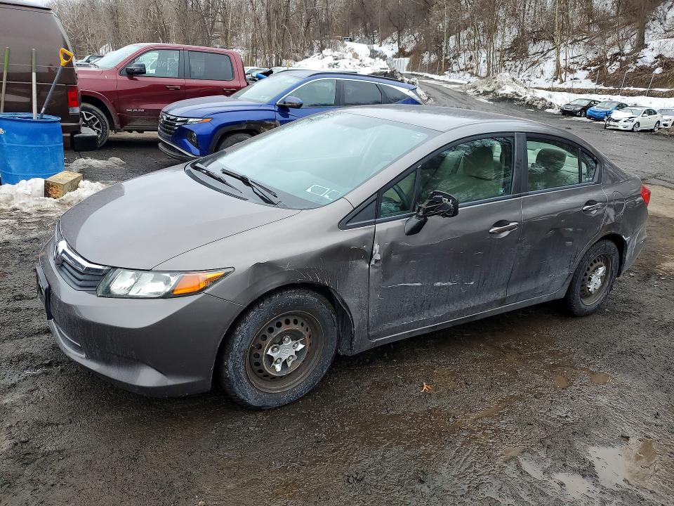 HONDA CIVIC LX 2012 with VIN 19XFB2F54CE361391 - Photo from auction