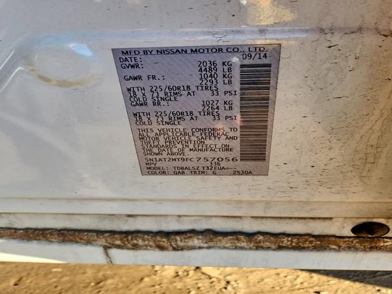 Photo 14 from auction – 2015 NISSAN ROGUE with VIN 5N1AT2MT9FC757056