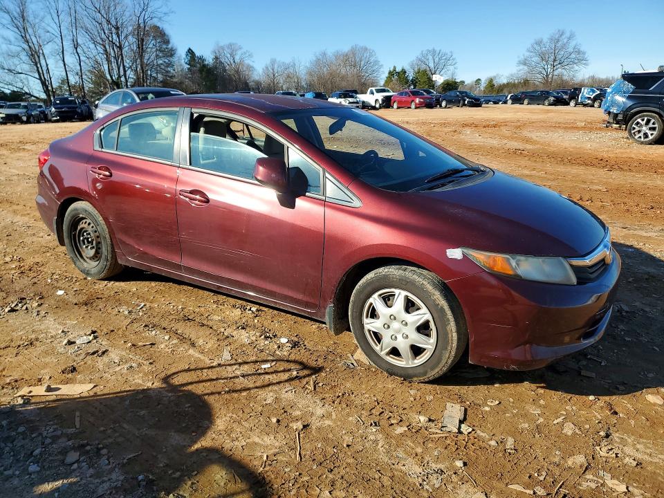 Photo 4 from auction – 2012 HONDA CIVIC with VIN 2HGFB2F51CH567919