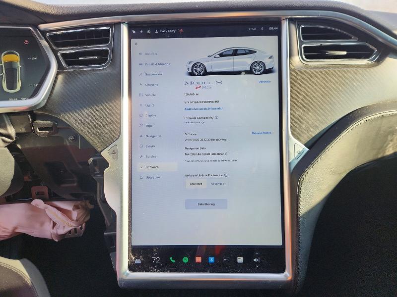 Photo 9 from auction – 2013 TESLA MODEL S with VIN 5YJSA1CP9DFP03351