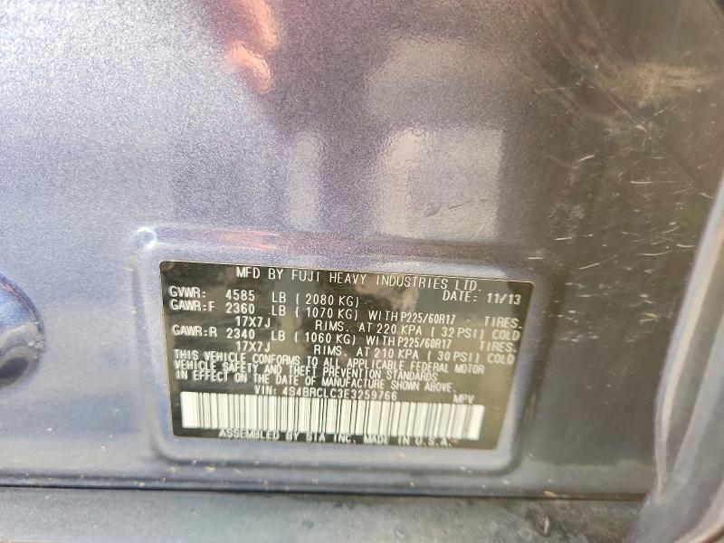 Снимка 14 от търг – 2014 SUBARU OUTBACK 2. с VIN 4S4BRCLC3E3259766