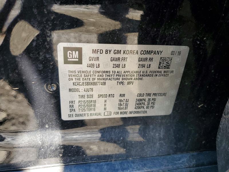 Photo 14 from auction – 2019 BUICK ENCORE PRE with VIN KL4CJESBXKB877408