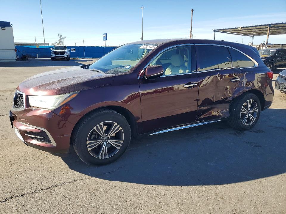 ACURA MDX 2017 with VIN 5FRYD3H36HB011734 - Photo from auction