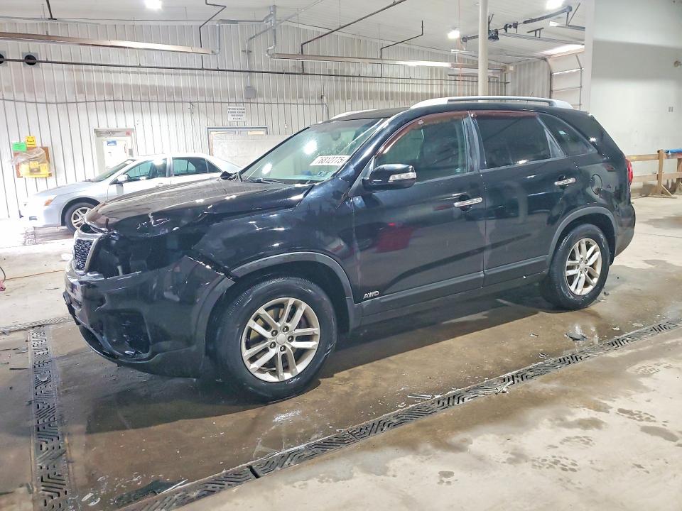 KIA SORENTO LX 2014 with VIN 5XYKTCA61EG469720 - Photo from auction
