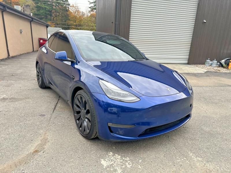 TESLA MODEL Y 2021 with VIN 5YJYGDEF1MF140908 - Photo from auction