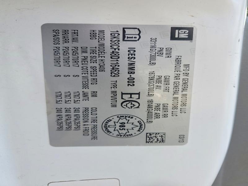 Photo 14 from auction – 2013 GMC SAVANA with VIN 1GKS8CF48D1164629