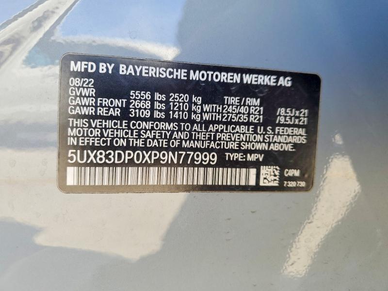 Photo 14 from auction – 2023 BMW X3 M40I with VIN 5UX83DP0XP9N77999