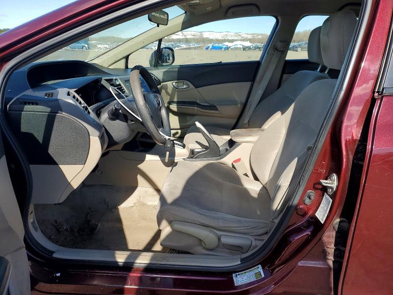 Photo 7 from auction – 2012 HONDA CIVIC with VIN 19XFB2F55CE389698
