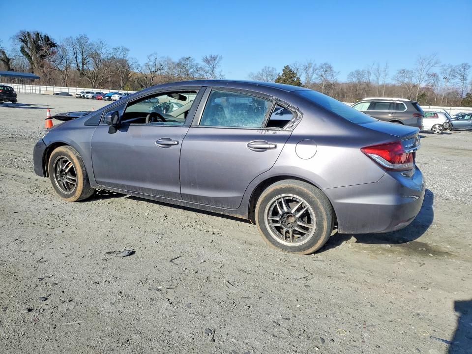 Photo 2 from auction – 2014 HONDA CIVIC with VIN 19XFB2F52EE042008
