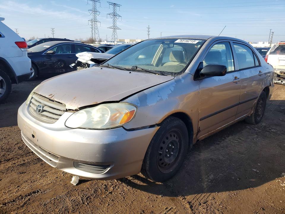 TOYOTA COROLLA 2003 with VIN 1NXBR32E63Z040522 - Photo from auction