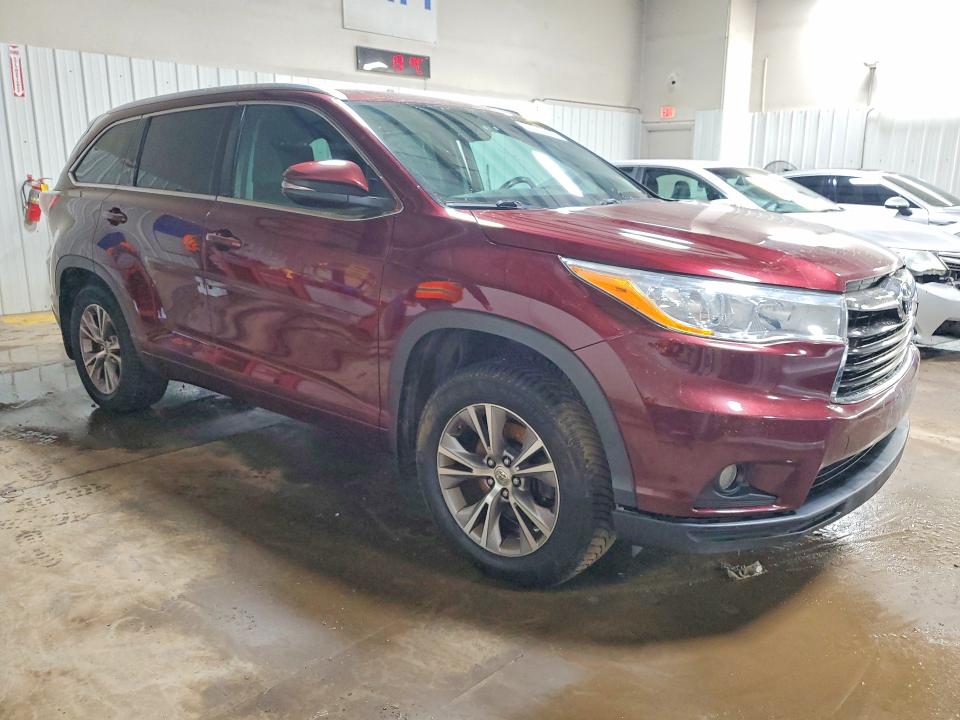Photo 4 from auction – 2014 TOYOTA HIGHLANDER with VIN 5TDJKRFH7ES022291