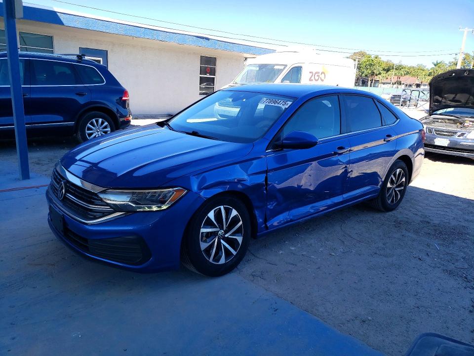 VOLKSWAGEN JETTA 2024 with VIN 3VW4M7BU5RM034599 - Photo from auction