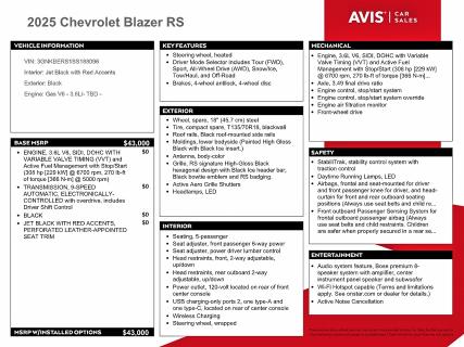 Photo 13 from auction – 2025 CHEVROLET BLAZER RS with VIN 3GNKBERS1SS188096