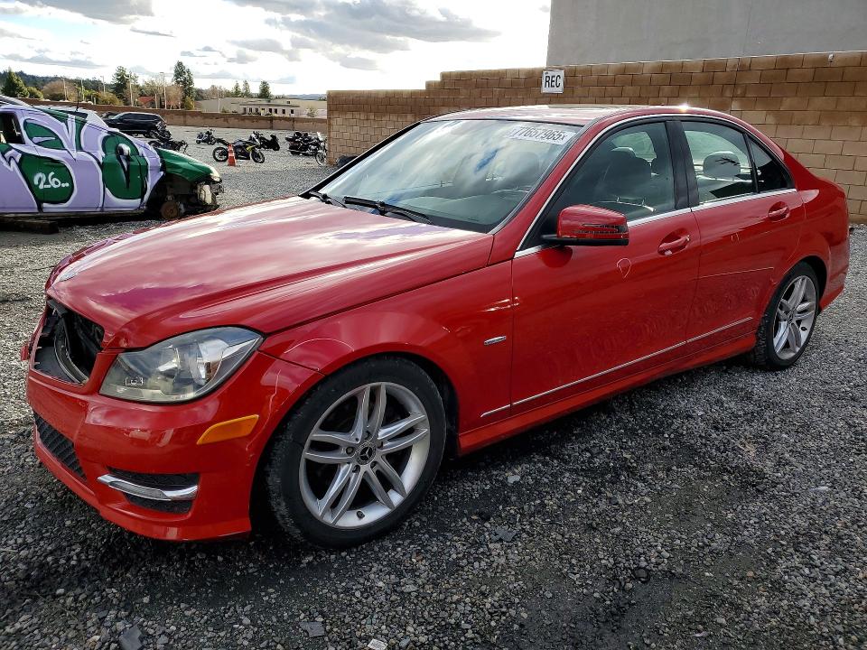 MERCEDES-BENZ C 250 2012 with VIN WDDGF4HB1CR224765 - Photo from auction