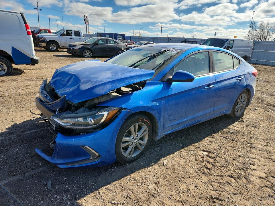 HYUNDAI ELANTRA SE 2017 with VIN 5NPD84LF6HH017496 - Photo from auction