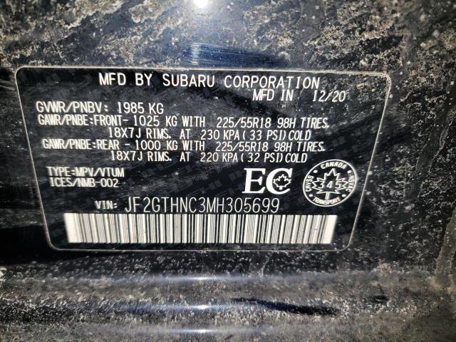 Photo 14 from auction – 2021 SUBARU CROSSTREK with VIN JF2GTHNC3MH305699