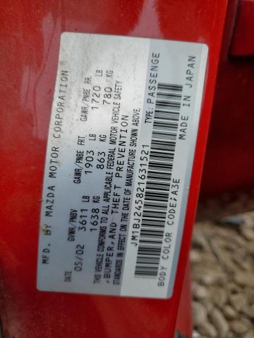 Photo 12 from auction – 2002 MAZDA PROTEGE PR with VIN JM1BJ245821631521
