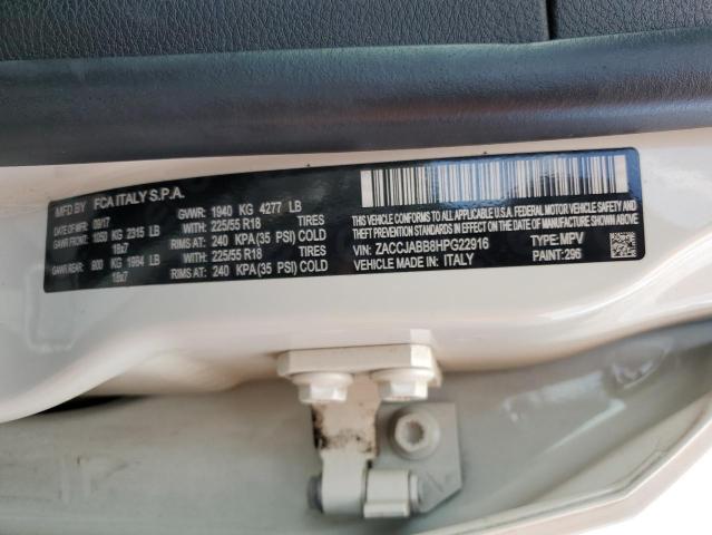 Photo 14 from auction – 2017 JEEP RENEGADE L with VIN ZACCJABB8HPG22916