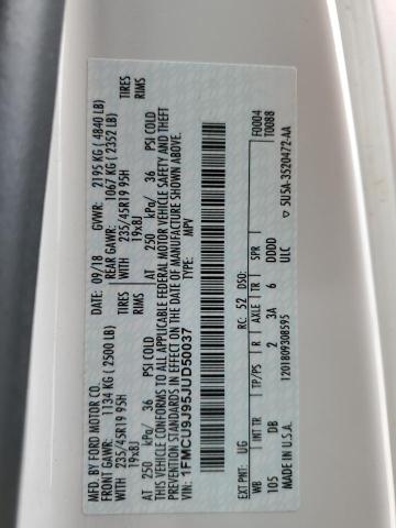 Photo 12 from auction – 2018 FORD ESCAPE TIT with VIN 1FMCU9J95JUD50037
