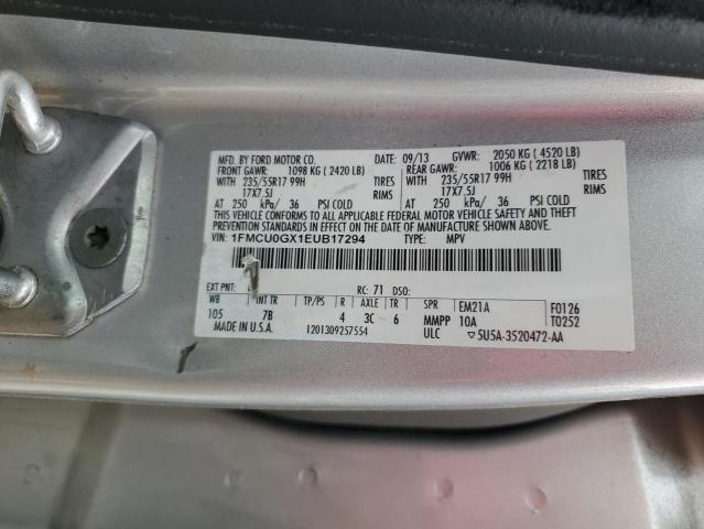 Photo 14 from auction – 2014 FORD ESCAPE with VIN 1FMCU0GX1EUB17294