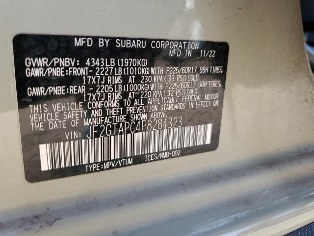 Photo 14 from auction – 2023 SUBARU CROSSTREK with VIN JF2GTAPC4P8284323