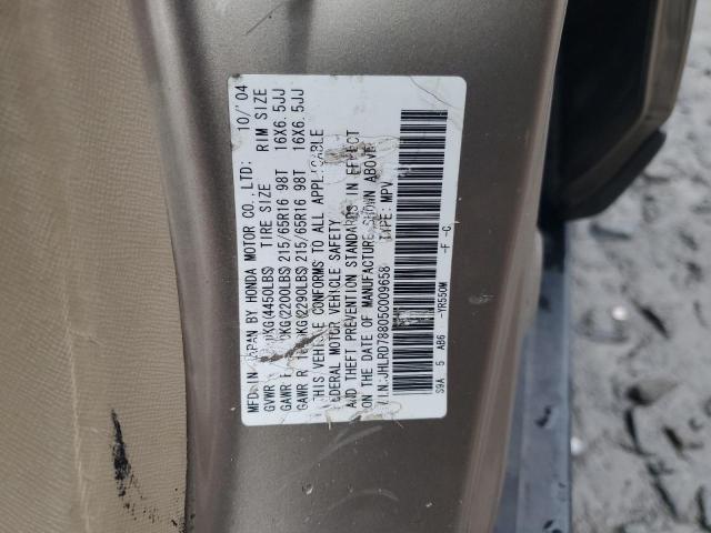Photo 14 from auction – 2005 HONDA CR-V EX with VIN JHLRD78805C009658