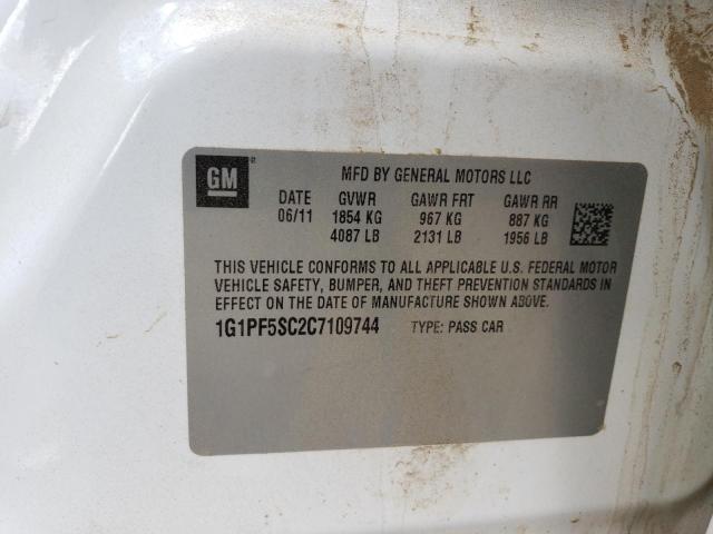 Photo 12 from auction – 2012 CHEVROLET CRUZE LT with VIN 1G1PF5SC2C7109744