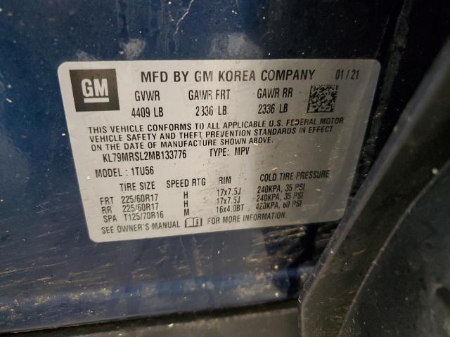 Photo 13 from auction – 2021 CHEVROLET TRAILBLAZE with VIN KL79MRSL2MB133776