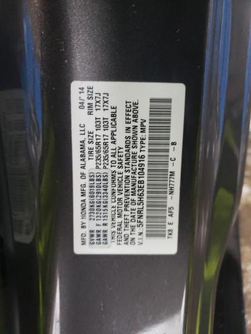 Photo 14 from auction – 2014 HONDA ODYSSEY EX with VIN 5FNRL5H63EB104916